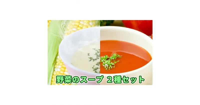 【ふるさと納税】北海道伊達産野菜のスープ2種セット 【農福連携】　加工食品・惣菜・レトルト・加工品・惣菜・冷凍・野菜・とうもろこし