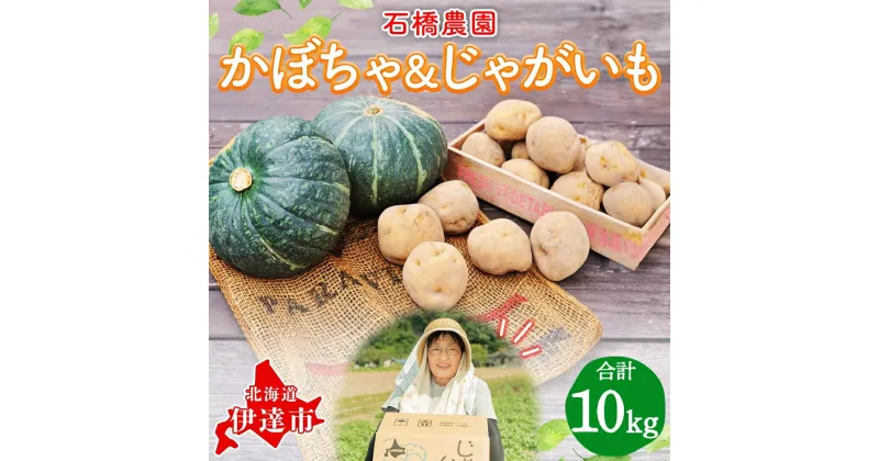 【ふるさと納税】 北海道 かぼちゃ じゃがいも セット 合計10kg ジャガイモ 馬鈴薯 ポテト 芋 イモ カボチャ パンプキン 緑黄色野菜 甘い ほくほく 農作物　 野菜 根菜 野菜セット 野菜詰め合わせ サラダ コロッケ 煮物 　お届け：2024年9月中旬～2024年11月上旬まで