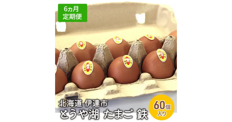 【ふるさと納税】【6ヵ月 定期便】 北海道 伊達市 とうや 卵 鉄 60個 入り たまご　定期便・ 鶏卵 食材 グルメ 食卓 エッグ 卵料理 卵かけごはん TKG 万能食材 ご飯のお供 朝食 朝ごはん 夜ごはん 夕飯