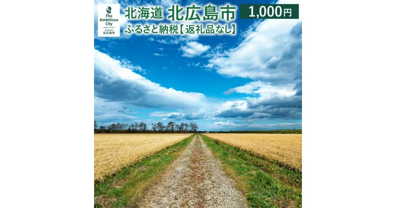 【ふるさと納税】北広島市への寄附（返礼品はありません）1,000円 返礼品なし 北海道 北広島市