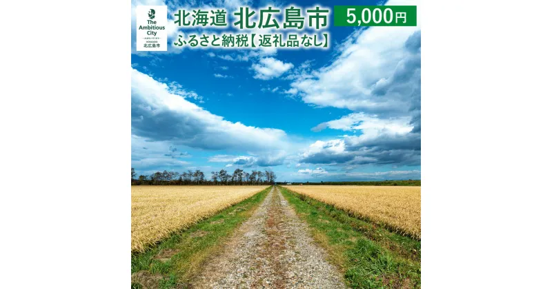 【ふるさと納税】北広島市への寄附（返礼品はありません）5,000円 返礼品なし 北海道 北広島市