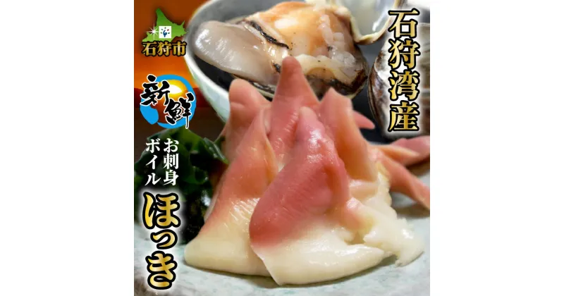 【ふるさと納税】海鮮 貝 魚貝新鮮 お刺身ボイルほっき(150g)北海道 石狩市 いしかり ホッキ 北寄貝 ほっき貝 ホッキ貝 北寄 刺身 さしみ 新鮮 人気 茹で ボイル 加工済み ボイル済み 茹で済み 珍味 珍しい 魚介類 海鮮