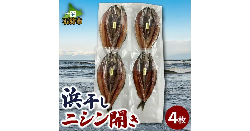 【ふるさと納税】惣菜 ニシン 魚介【発送期間：11月～4月中旬まで】石狩産浜干し ニシン開き(4枚)(約1.2kg)北海道 石狩市 にしん オスのみ 雄のみ 身が美味しい 美味しい 鰊 魚 魚貝 ニシンの開き ひらきニシン 鰊開き 鰊の開き 魚の開き 魚のひらき【NEW】