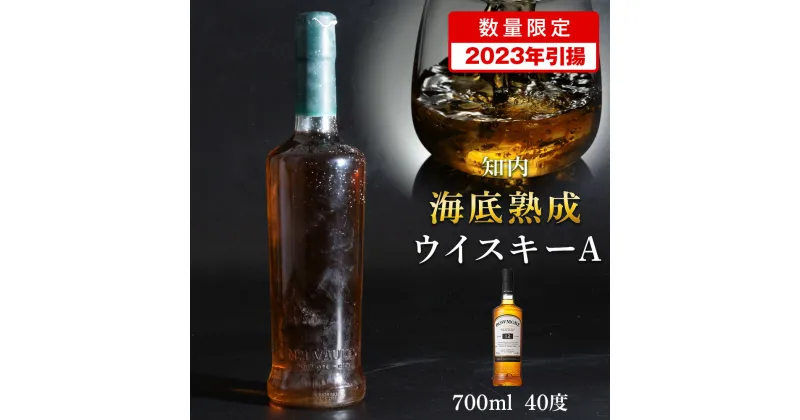 【ふるさと納税】【2023年引き揚げ】知内海底熟成ウイスキー A知内町 ふるさと納税 北海道ふるさと納税 北海道 ウイスキー 海底ウイスキー 海底熟成 洋酒 海底酒