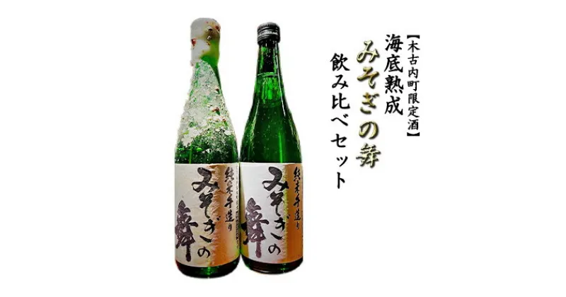 【ふるさと納税】日本酒 木古内町限定酒 海底熟成 みそぎの舞 飲み比べ セット 北海道 2025年発送　 酒 お酒 地酒 限定 　お届け：2025年3月31日から順次出荷