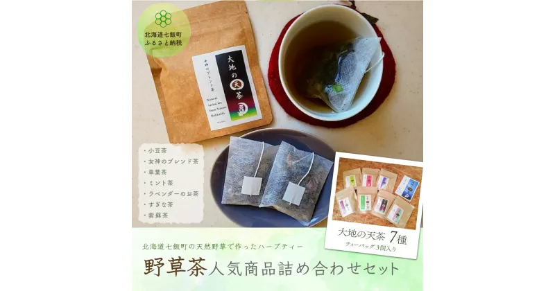 【ふるさと納税】こだわりハーブティー 野草茶と野草袋 人気商品詰め合わせセット ハーブティー 野草茶 お試し おためし セット 健康 美容 手土産 贈答 送料無料 NAAC002