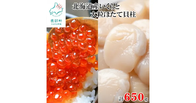 【ふるさと納税】北海道産 いくら 100g×4 大粒 ほたて貝柱 250g 計650g ホタテ 小分け 食べ切り ご飯のお供 おつまみ 海鮮丼 刺身 バター焼き セット 魚卵 魚介 魚介類 丸鮮道場水産 冷凍 送料無料