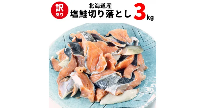 【ふるさと納税】鮭 訳あり 北海道産 塩鮭 切り落とし 3kg（1kg×3パック） 真空包装 甘塩 切り身 おかず 朝食 ご飯のお供 冷凍 送料無料