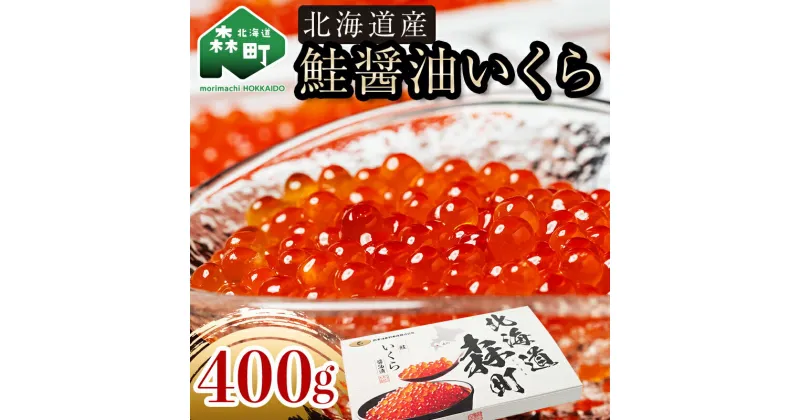 【ふるさと納税】 北海道産 鮭 いくら 小分け 400g（100g×4）＜海鮮問屋　株式会社　瑞宝＞ いくら醤油漬け しょうゆ漬け 鮭卵 海産物 加工品 丼 軍艦 手巻き 森町 北海道産 国産 ご飯のお供 おかず mr1-0567