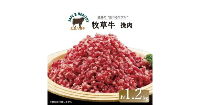 【ふるさと納税】北海道産 オーガニック牛肉 挽肉(ひき肉) 約1.2kg【国産牧草牛・北里八雲牛】_ 牛肉 肉 お肉 ひき肉 挽肉 挽き肉 小分け 牛ひき肉 ハンバーグ おかず お弁当 北海道 八雲町 ふるさと 【配送不可地域：離島】【1347487】