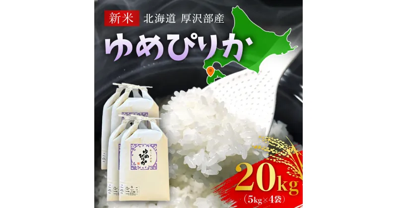 【ふるさと納税】【先行予約令和6年産】北海道厚沢部産ゆめぴりか20kg ふるさと納税 人気 おすすめ ランキング 米 ゆめぴりか ご飯 ごはん 白米 つや 粘り 北海道 厚沢部 送料無料 ASG005