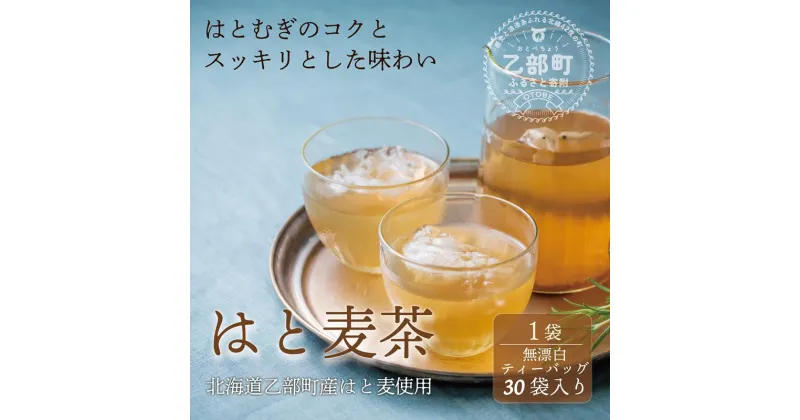 【ふるさと納税】＜はと麦茶　1パック＞乙部町産はと麦を使用した麦茶　北海道　道南　乙部町　乙部　国産はと麦　はと麦茶　麦茶　はと麦　コク　さっぱり　飲み物　お茶