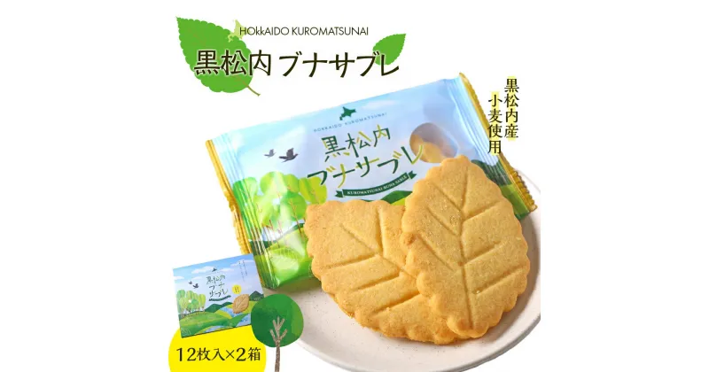 【ふるさと納税】黒松内ブナサブレ12枚入×2箱サブレ お菓子 洋菓子 焼き菓子 サブレー ビスケット バター 北海道ふるさと納税 ふるさと納税 北海道 黒松内町 通販 ギフト 贈答品 贈り物