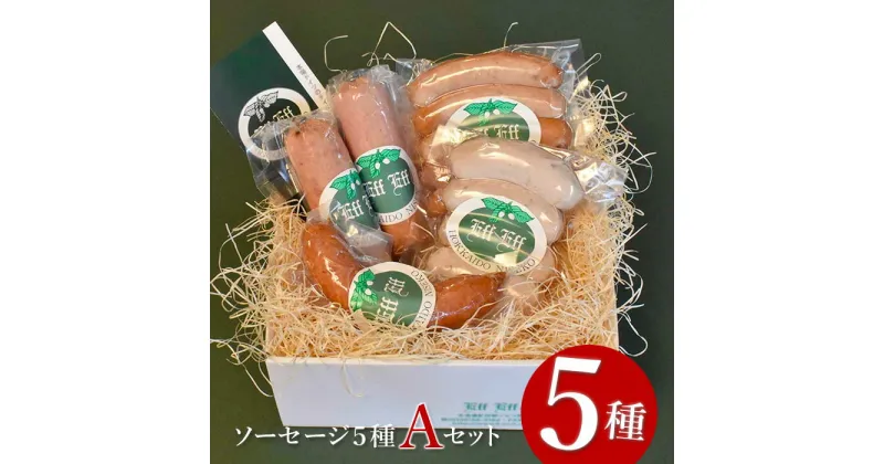 【ふるさと納税】【北海道産豚肉使用】ソーセージ5種 Aセット （ビアーブルスト、ケーゼブルスト、フランクフルター、ヴァイスブルスト、ヴォーブルスト）【24152】