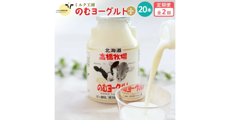 【ふるさと納税】【定期便：全2回】 のむヨーグルト 150ml 20本 ヨーグルト 飲むヨーグルト 濃厚 オンライン 申請 ふるさと納税 北海道 ニセコ町 乳製品 牛乳 健康 善玉菌 整腸 免疫力アップ 定期便 2ヶ月 月1回 朝食 おやつ ニセコ町 【03121】