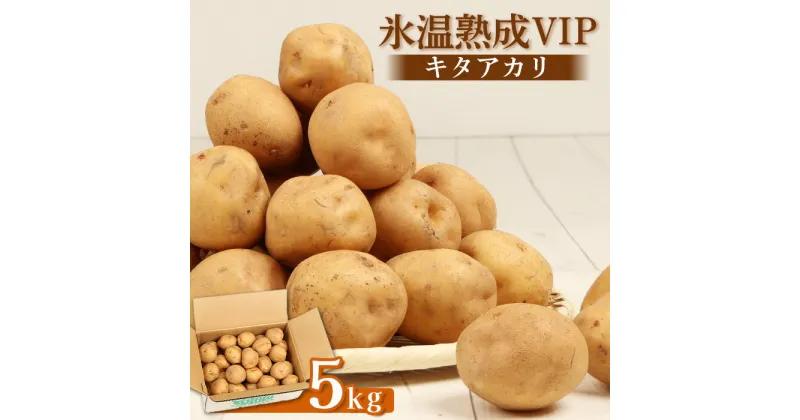 【ふるさと納税】氷温熟成VIP キタアカリ 5kg いも 芋 イモ じゃがいも ジャガイモ きたあかり オンライン 申請 ふるさと納税 北海道 留寿都 野菜 ホクホク 産地直送 新鮮 先行予約 じゃがバター ポテトサラダ フライ 留寿都村【12001】