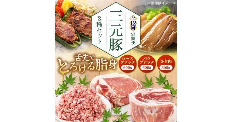 【ふるさと納税】【全12回定期便】 三元豚 ロース・バラブロック各600g・ひき肉300g 《喜茂別町》【平田牧場】 肉 豚肉 ブロック ステーキ ステーキ用 ロース ロースステーキ バラ とんかつ ミンチ 豚ミンチ 北海道 北海道 [AJAP049] 216000 216000円