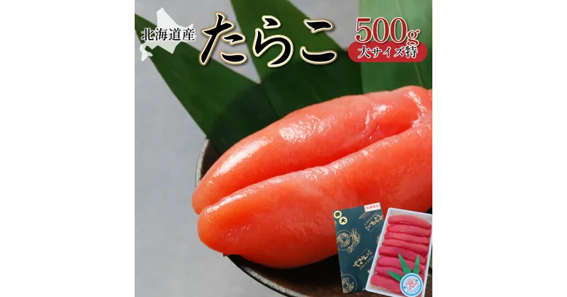 【ふるさと納税】北海道岩内町 カクイチ 北海道産たらこ(大サイズ特)500g F21H-081　たらこ タラコ 魚卵 魚介 魚貝類 ご飯のお供 おかず パスタ スパゲティ グルメ 北海道 岩内町