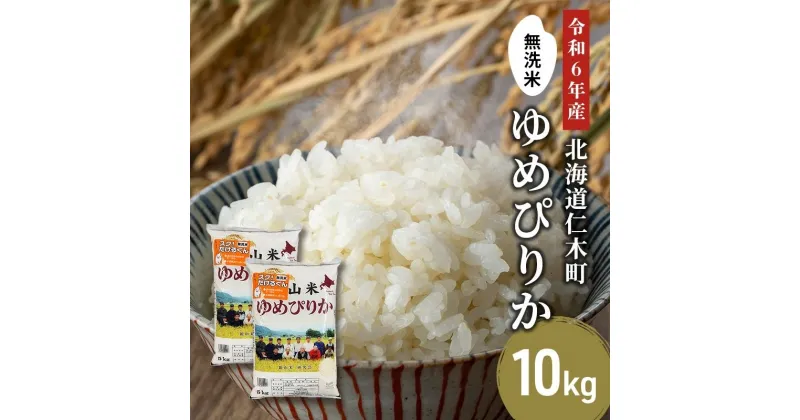 【ふるさと納税】銀山米研究会の無洗米＜ゆめぴりか＞10kg【機内食に採用】　 ライス 白米 精米 ブランド米 おにぎり お弁当 北海道産 産地直送 ご飯 時短 朝ごはん 夜ごはん 昼ごはん