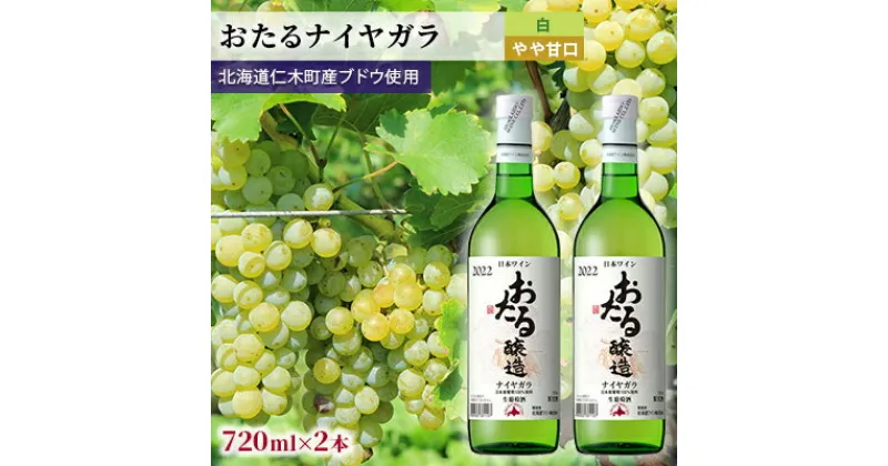 【ふるさと納税】【2本】おたるナイヤガラ（白／やや甘口）　 お酒 アルコール ワイン 甘い 濃密 華やか 香り 魅力的 高品質