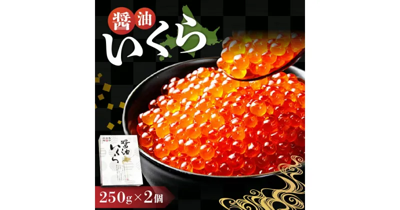 【ふるさと納税】美味しさが詰まった 北海道産 醤油いくら 250g×2 パック いくら 醤油漬け 冷凍 鮭卵 魚介 手巻き いくら丼 ギフト お取り寄せ 北海道 余市町 送料無料