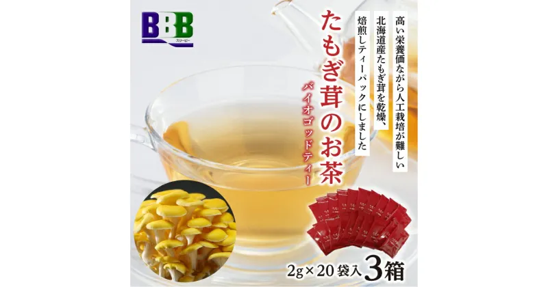 【ふるさと納税】エルゴチオネイン含有 たもぎ茸のお茶 バイオゴッドティー エルゴチオネイン タモギダケ タモギタケ バイオゴット NP1-224