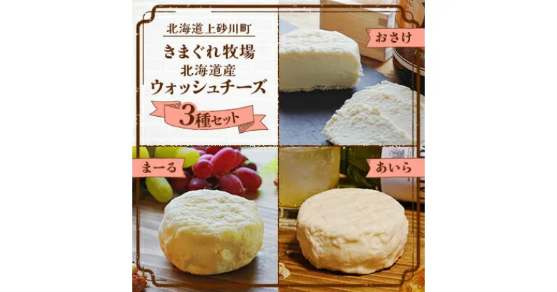 【ふるさと納税】道産ウォッシュチーズチーズ3種セット～きまぐれ牧場ウォッシュチーズ～【配送不可地域：離島】【1492957】