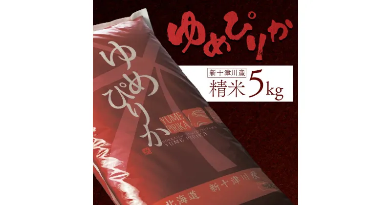 【ふるさと納税】新米【令和6年度産】 ゆめぴりか 精米 5kg オンライン 申請 ふるさと納税 北海道 新十津川 北海道産 米 ブランド ブランド米 お米 北海道米 ご飯 ごはん ギフト 贈り物 新十津川町【1101202】