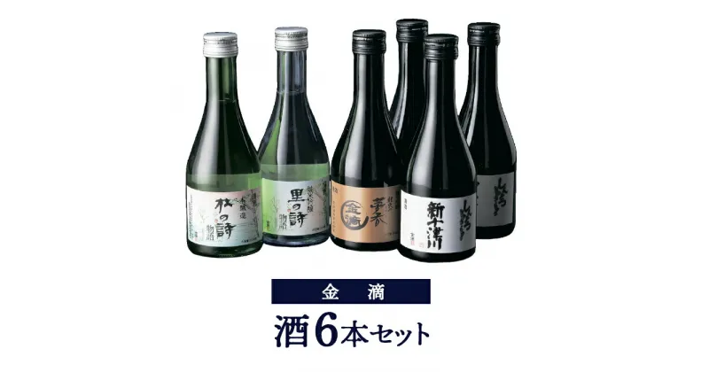 【ふるさと納税】【金滴酒造】日本酒6本セット(各300ml) オンライン 申請 ふるさと納税 北海道 新十津川 北海道産 300ml 瓶 ミニボトル 日本酒 酒 お酒 地酒 高級 詰め合わせ ギフト 贈り物 新十津川町【15003】