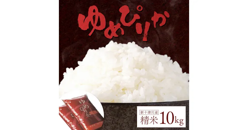 【ふるさと納税】新米【令和6年度産】 ゆめぴりか 精米 10kg オンライン 申請 ふるさと納税 北海道 新十津川 北海道産 米 ブランド ブランド米 お米 北海道米 ご飯 ごはん ギフト 贈り物 新十津川町【1101302】