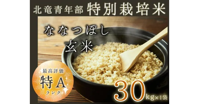 【ふるさと納税】【数量限定・先行予約】【令和6年産】特別栽培米ななつぼし 玄米 30kg 低農薬米 北海道 北竜町産※9月30日0時より申込みは11月中旬～12月発送対応※ゆめぴりか 無洗米 5kg 低農薬米 北海道 北竜町産