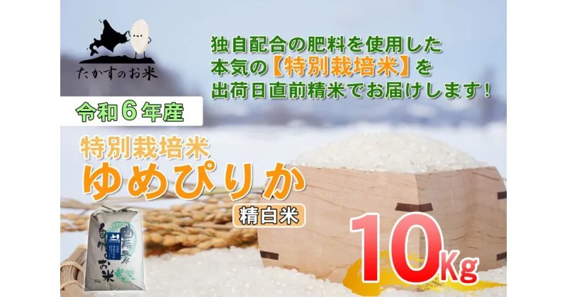 【ふるさと納税】【 令和6年産 】 ゆめぴりか （ 精 白米 ） 特Aランク 北海道 米 を代表する人気の品種 10kg 北海道 鷹栖町 たかすのお米 米 コメ こめ ご飯 白米 お米 ゆめぴりか コメ 白米