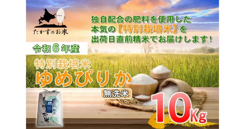 【ふるさと納税】【 令和6年産 】 ゆめぴりか （ 無洗米 ） 特Aランク 北海道 米 を代表する人気の品種 10kg 北海道 鷹栖町 たかすのお米 米 コメ こめ ご飯 無洗米 お米 ゆめぴりか コメ 無洗米