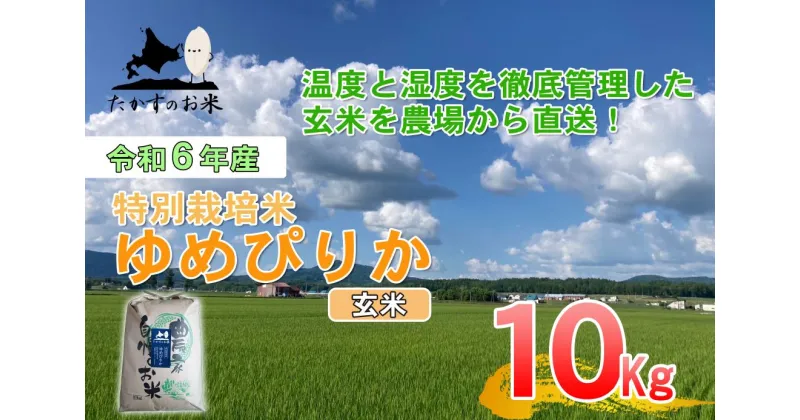 【ふるさと納税】【 令和6年産 】 ゆめぴりか （ 玄米 ） 特Aランク 北海道 米 を代表する人気の品種 10kg 北海道 鷹栖町 たかすのお米 米 コメ こめ ご飯 玄米 お米 ゆめぴりか コメ 玄米