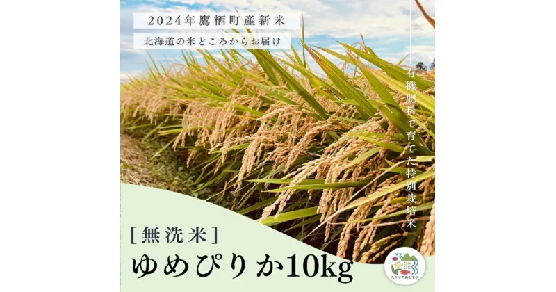 【ふるさと納税】【令和6年産】ゆめぴりか（無洗米）特Aランク 10kg 北海道 鷹栖町 たかすのおむすび 米 コメ ご飯 無洗米 お米 ゆめぴりか