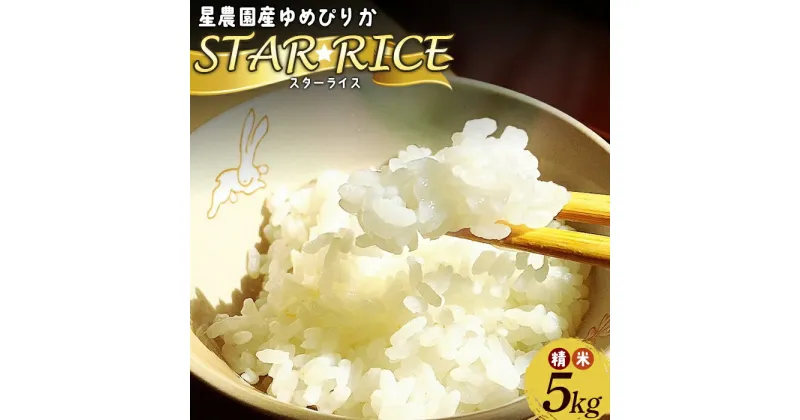 【ふるさと納税】星農園令和6年度産ゆめぴりか「STAR　RICE」（精米5kg）【A67109】