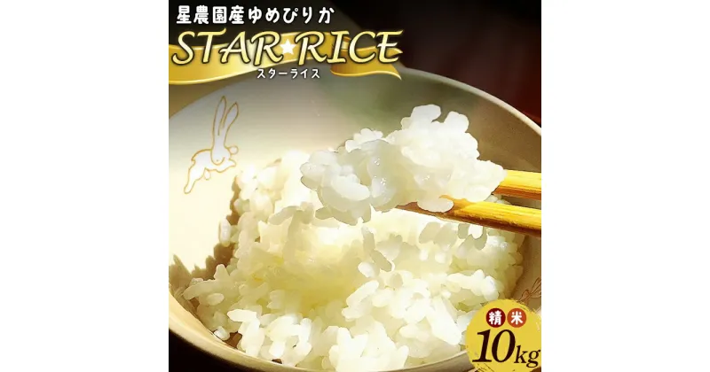 【ふるさと納税】星農園令和6年度産ゆめぴりか「STAR　RICE」（精米10kg）【A68110】