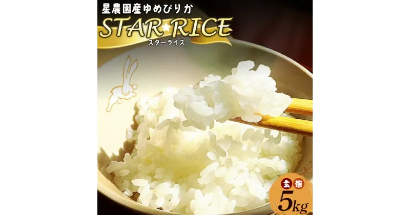 【ふるさと納税】星農園令和6年度産ゆめぴりか「STAR　RICE」（玄米5kg）【A69111】