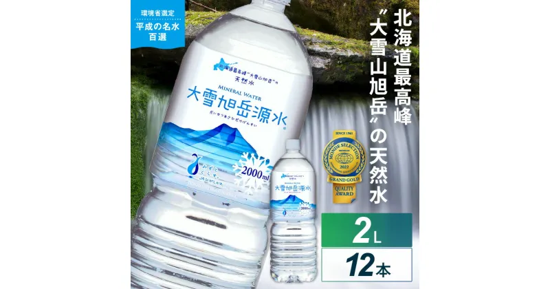 【ふるさと納税】《レビューキャンペーン》【名水百選】「大雪旭岳源水」(2L×12本)【株式会社 大雪水資源保全センター】