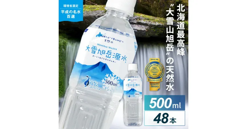 【ふるさと納税】《レビューキャンペーン》【名水百選】「大雪旭岳源水」（500ml×48本）【株式会社 大雪水資源保全センター】