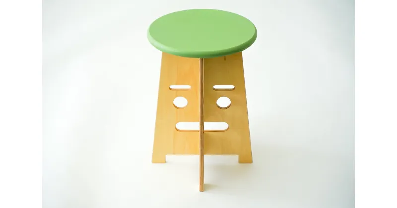 【ふるさと納税】旭川家具 創彩工房「ふぇいすKid’s(Face Kid’s Stool) 」