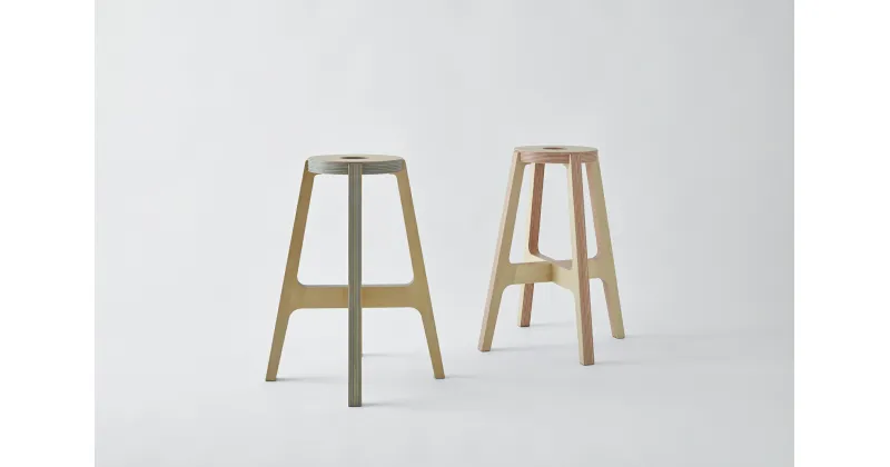 【ふるさと納税】旭川家具 滝沢ベニヤ「Pw stool」