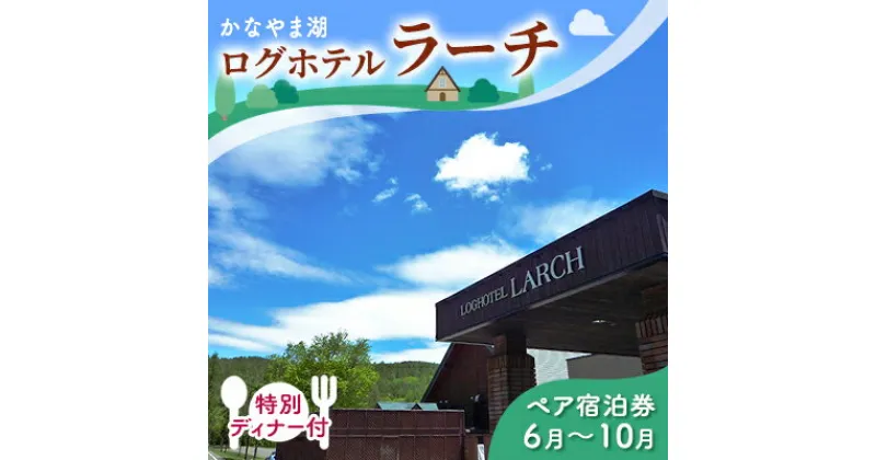 【ふるさと納税】特別ディナー付ペア宿泊券（ツインルーム）夏季　※6～10月 北海道 南富良野町 かなやま湖 宿泊券 宿泊 泊まる ツインルーム 旅行 贈り物 ギフト　ペア 宿泊券 旅行 ホテル ログホテル 朝食 夕食 1泊 湖畔