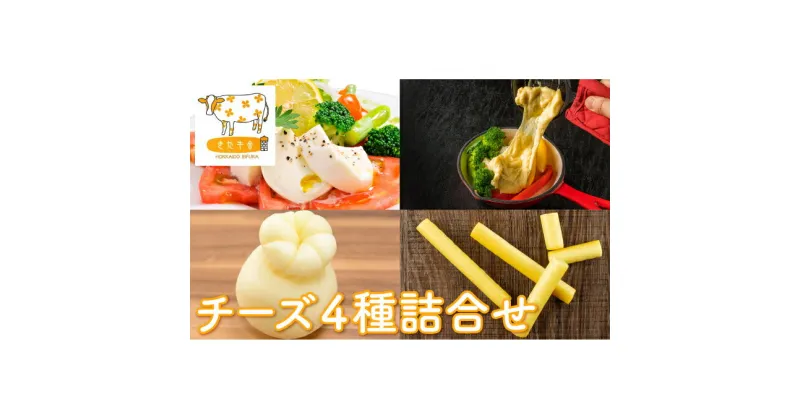 【ふるさと納税】北海道美深町 チーズ4種詰め合わせ【北ぎゅう舎】　加工食品・乳製品・チーズ・詰合せ