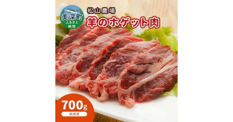 【ふるさと納税】松山農場の羊のホゲット肉 手切り焼肉用700g【北海道美深町】　羊肉・ラム肉