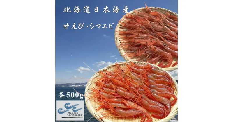 【ふるさと納税】6-016-007　冷凍甘えび・しまえびセット 各500g　海老・エビ・甘海老・あまエビ・海老・エビ　お届け：入金確認後、随時発送（おおよそ1週間～1ヶ月）