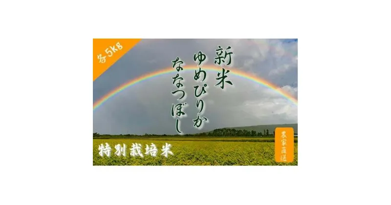 【ふるさと納税】6-026-005　新米・増毛町産ななつぼし・特別栽培米ゆめぴりか 各5kg【前野ファーム】　お届け：10月～3月（各月上旬に発送依頼、中旬以降発送）