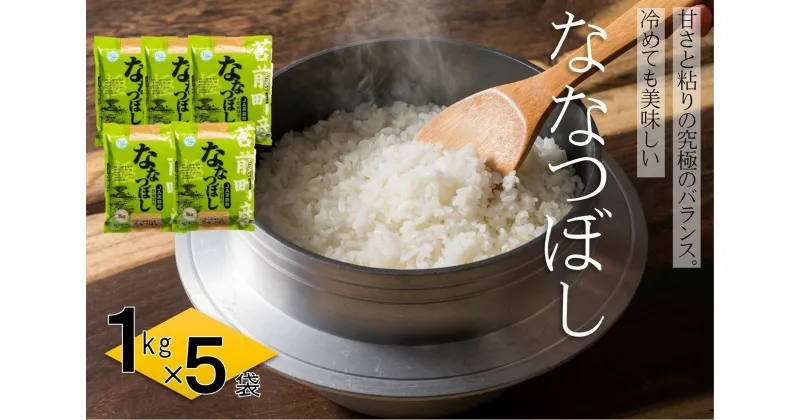 【ふるさと納税】【令和6年産・新米】特別栽培米北海道とままえ産ななつぼし　1kg×5