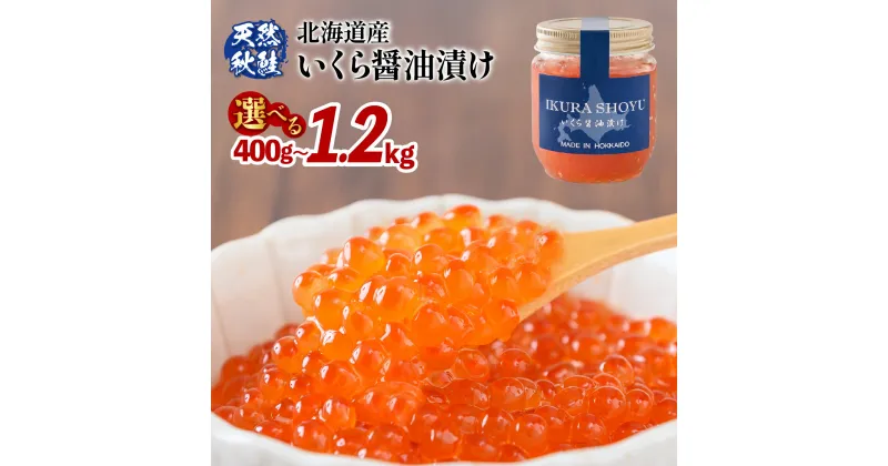 【ふるさと納税】【天然秋鮭 】 北海道産いくら醤油漬け400g〜1.2kg(1個200g) 数量限定 国産 天然 さけ いくら 秋鮭 いくら丼 小分丼 海鮮 卵 魚卵 海鮮 人気 旬 新鮮 ご飯のお供 セット ふるさと納税 北海道 羽幌