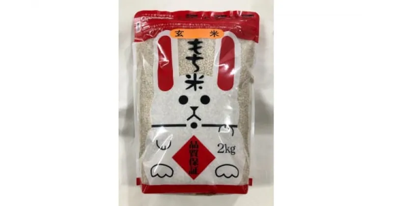 【ふるさと納税】【日本最北のもち米生産地からお届け】もち玄米（2kg）　もち米 もち玄米 もちもち プチプチ 赤飯 おこわ ふるさと 北海道 遠別町